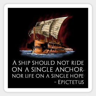 Ancient Roman & Greek Stoic Philosophy Epictetus Stoicism Quote Magnet